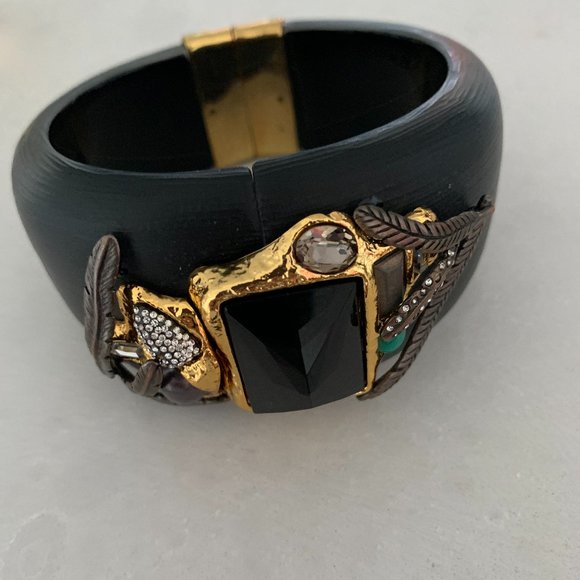 Alexis Bittar gorgeous large crystal and lucite bracelet - Picture 1 of 3